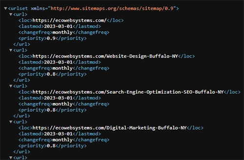 xml sitemap